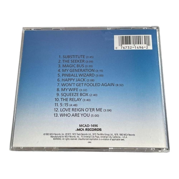 CD The Who - Greatest Hits - Picture 2 of 2